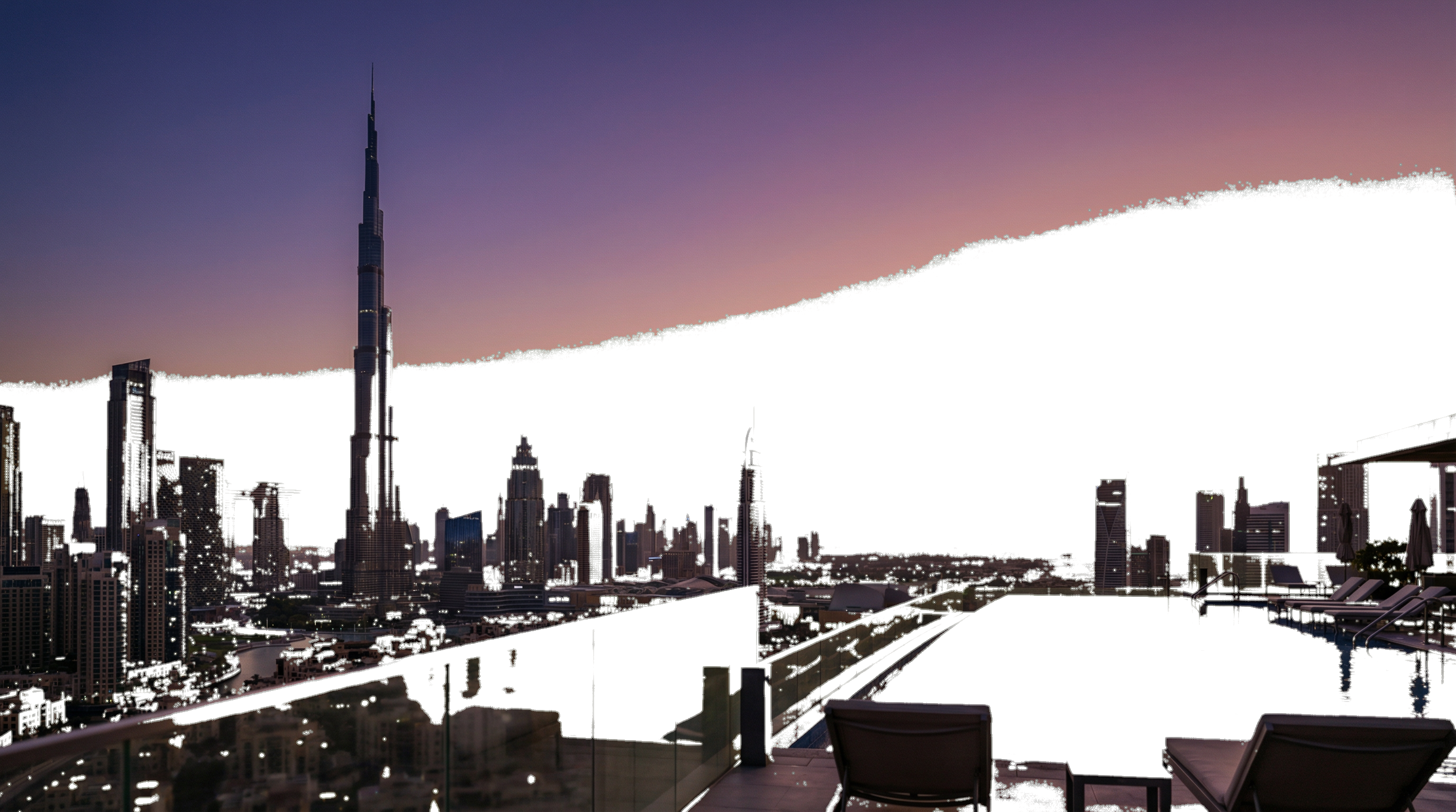 Dubai Skyline Golden Hour